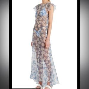 SIR low back sheer gown